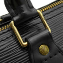ルイヴィトン LOUIS VUITTON スピーディ25 M59032 ノワール エピレザー ハンドバッグ ゴールド金具 黒 ボストンバッグ 鍵 パドロック欠品