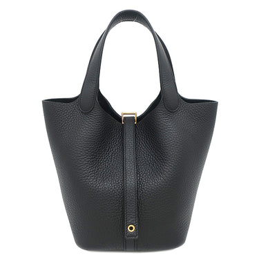 エルメス HERMES ピコタンロック 18 PM ブラック トリヨンクレマンス ハンドバッグ ゴールド金具 新品 未使用 黒 2026年製