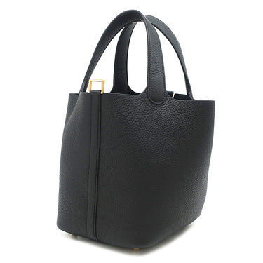 エルメス HERMES ピコタンロック 18 PM ブラック トリヨンクレマンス ハンドバッグ ゴールド金具 新品 未使用 黒 2026年製