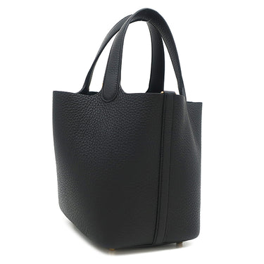 エルメス HERMES ピコタンロック 18 PM ブラック トリヨンクレマンス ハンドバッグ ゴールド金具 新品 未使用 黒 2026年製