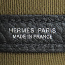 エルメス HERMES ネオ ガーデン23 オリーブ×ブラック トワルオフィシエ ネゴンダ ハンドバッグ シルバー金具 ガーデンパーティーミニ 2026年製