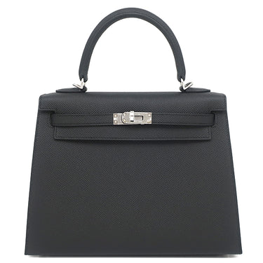 エルメス HERMES ケリー25 外縫い ブラック ヴォーエプソン 2WAYバッグ シルバー金具 新品 未使用 ショルダー 2026年製