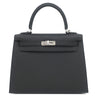エルメス HERMES ケリー25 外縫い ブラック ヴォーエプソン 2WAYバッグ シルバー金具 新品 未使用 ショルダー 2026年製