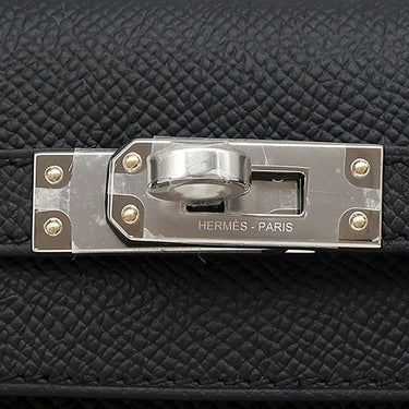 エルメス HERMES ケリー25 外縫い ブラック ヴォーエプソン 2WAYバッグ シルバー金具 新品 未使用 ショルダー 2026年製