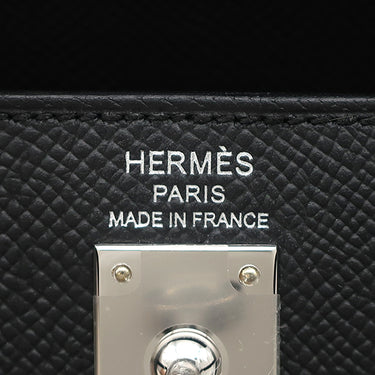 エルメス HERMES ケリー25 外縫い ブラック ヴォーエプソン 2WAYバッグ シルバー金具 新品 未使用 ショルダー 2026年製