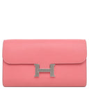 エルメス HERMES コンスタンス トゥーゴー ローズアザレ エバーカラー 長財布 シルバー金具 ピンク