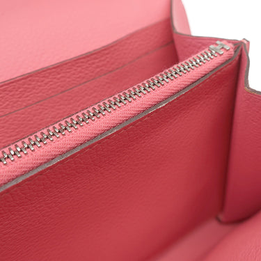 エルメス HERMES コンスタンス トゥーゴー ローズアザレ エバーカラー 長財布 シルバー金具 ピンク