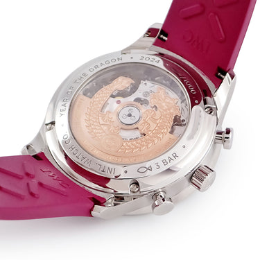 腕時計 IWC IWC ポルトギーゼ クロノグラフ イヤー オブ ザ ドラゴン IW371629 自動巻き メンズ ワインレッド 辰年 限定