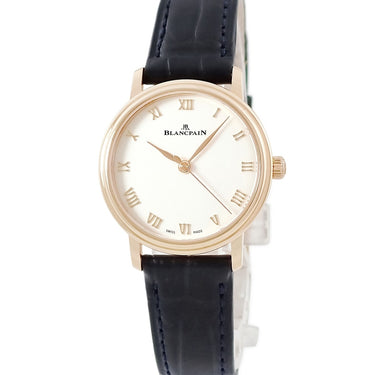 腕時計 ブランパン BLANCPAIN ヴィルレ ウルトラスリム 6104-3642-55A 自動巻き レディース K18RG無垢 シースルーバック