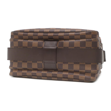 ルイヴィトン LOUIS VUITTON ナヴィグリオ N45255 ダミエエベヌ ダミエキャンバス ショルダーバッグ ゴールド金具 茶 斜め掛け 肩掛け
