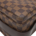 ルイヴィトン LOUIS VUITTON ナヴィグリオ N45255 ダミエエベヌ ダミエキャンバス ショルダーバッグ ゴールド金具 茶 斜め掛け 肩掛け