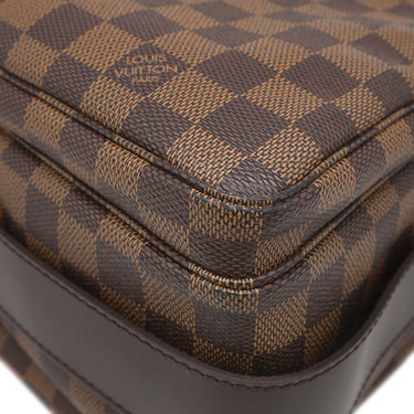 ルイヴィトン LOUIS VUITTON ナヴィグリオ N45255 ダミエエベヌ ダミエキャンバス ショルダーバッグ ゴールド金具 茶 斜め掛け 肩掛け