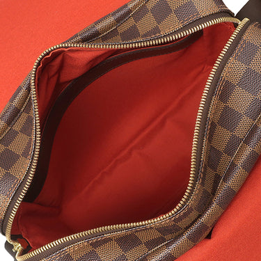 ルイヴィトン LOUIS VUITTON ナヴィグリオ N45255 ダミエエベヌ ダミエキャンバス ショルダーバッグ ゴールド金具 茶 斜め掛け 肩掛け