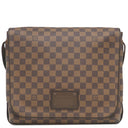 ルイヴィトン LOUIS VUITTON ブルックリンMM N51211 ダミエ ダミエキャンバス ショルダーバッグ ゴールド金具 茶