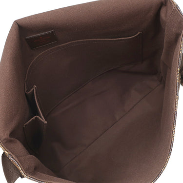ルイヴィトン LOUIS VUITTON ブルックリンMM N51211 ダミエ ダミエキャンバス ショルダーバッグ ゴールド金具 茶