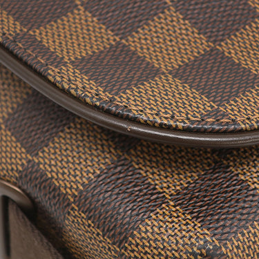 ルイヴィトン LOUIS VUITTON ブルックリンMM N51211 ダミエ ダミエキャンバス ショルダーバッグ ゴールド金具 茶