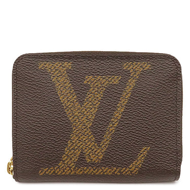 ルイヴィトン LOUIS VUITTON ジッピー コインパース M69354 モノグラム レザー モノグラムジャイアントキャンバス コインケース ゴールド金具 茶 小銭入れ カード入れ