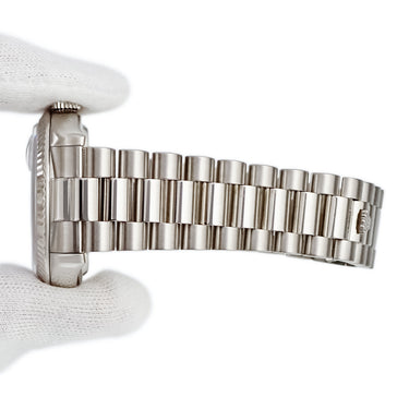 腕時計 ロレックス ROLEX デイデイト 36 チェリー 118239 自動巻き メンズ メーカーOH済 D番 K18WG無垢 赤 プレジデントブレス