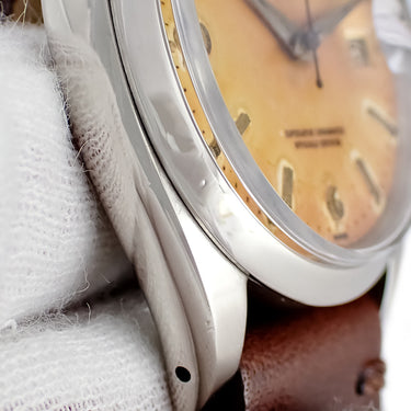 腕時計 ロレックス ROLEX オイスター パーペチュアル デイト 1500 5番台 自動巻き メンズ OH済 トロピカル 5番台 ヴィンテージ レトロ