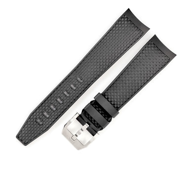 IWC IWC 純正 アクアタイマー用 ラバーバンド ブラック ラバー ステンレススチール 腕時計パーツ 未使用 替え ベルト バンド ストラップ 22mm ブラック 黒 尾錠付き