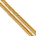 喜平 KIHEI K18 18金 45.0cm 12.0g 6面 ダブル W イエローゴールド K18YG ネックレス 造幣局検定マーク ※ショッピングローン対応していません