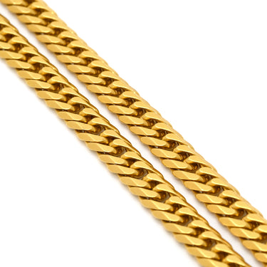 喜平 KIHEI K18 18金 61.5cm 29.8g 6面 ダブル W イエローゴールド K18YG ネックレス 造幣局検定マーク ※ショッピングローン対応していません