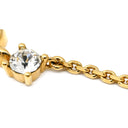 ルイヴィトン LOUIS VUITTON プティ ルイ M00368 ゴールド GP ストラス ネックレス モノグラムフラワー LVサークル