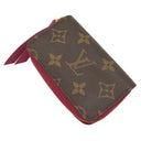 ルイヴィトン LOUIS VUITTON ミュルティカルト M61299 フューシャ モノグラムキャンバス カードケース ゴールド金具 茶 名刺入れ コインケース
