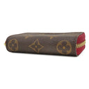ルイヴィトン LOUIS VUITTON ミュルティカルト M61299 フューシャ モノグラムキャンバス カードケース ゴールド金具 茶 名刺入れ コインケース