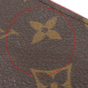 ルイヴィトン LOUIS VUITTON ミュルティカルト M61299 フューシャ モノグラムキャンバス カードケース ゴールド金具 茶 名刺入れ コインケース