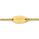 ルイヴィトン LOUIS VUITTON LV アイコニック エナメル M01092 ホワイト×ゴールド エナメル GP ネックレス LVイニシャル モノグラムフラワー