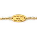 ルイヴィトン LOUIS VUITTON LV アイコニック エナメル M01092 ホワイト×ゴールド エナメル GP ネックレス LVイニシャル モノグラムフラワー