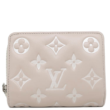 ルイヴィトン LOUIS VUITTON ポルトフォイユ ルー M14154 ブルーム ラムスキン 二つ折り財布 シルバー金具 モノグラム クッサン エンボス加工
