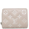 ルイヴィトン LOUIS VUITTON ポルトフォイユ ルー M14154 ブルーム ラムスキン 二つ折り財布 シルバー金具 モノグラム クッサン エンボス加工