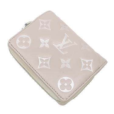 ルイヴィトン LOUIS VUITTON ポルトフォイユ ルー M14154 ブルーム ラムスキン 二つ折り財布 シルバー金具 モノグラム クッサン エンボス加工