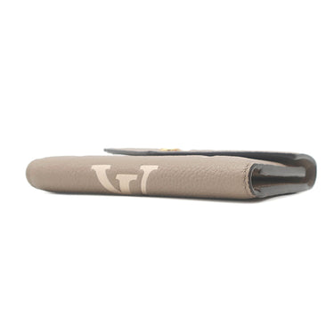 ルイヴィトン LOUIS VUITTON ポルトフォイユ ヴィクトリーヌ M81861 トゥルトレールクレーム レザー バイカラーモノグラムアンプラント 三つ折り財布 ゴールド金具 スタンプ入り