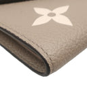 ルイヴィトン LOUIS VUITTON ポルトフォイユ ヴィクトリーヌ M81861 トゥルトレールクレーム レザー バイカラーモノグラムアンプラント 三つ折り財布 ゴールド金具 スタンプ入り