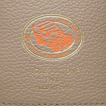 ルイヴィトン LOUIS VUITTON ポルトフォイユ ヴィクトリーヌ M81861 トゥルトレールクレーム レザー バイカラーモノグラムアンプラント 三つ折り財布 ゴールド金具 スタンプ入り
