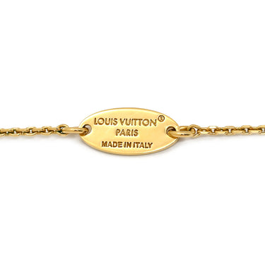 ルイヴィトン LOUIS VUITTON フラワーグラム ストラス M03246 ゴールド GP ストラス ネックレス モノグラムフラワー