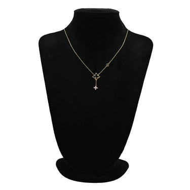 ルイヴィトン LOUIS VUITTON フラワーグラム ストラス M03246 ゴールド GP ストラス ネックレス モノグラムフラワー