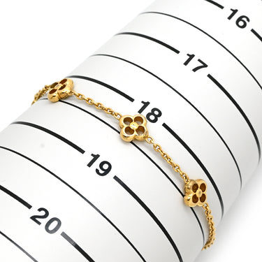 ルイヴィトン LOUIS VUITTON ブラスレ フラワーフル M68127 ゴールド GP ブレスレット LVサークル モノグラム・フラワー