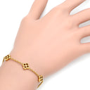 ルイヴィトン LOUIS VUITTON ブラスレ フラワーフル M68127 ゴールド GP ブレスレット LVサークル モノグラム・フラワー