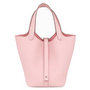 エルメス HERMES ピコタンロック 18 PM ローズサクラ トリヨンクレマンス ハンドバッグ シルバー金具 新品 未使用 ピンク 2026年製