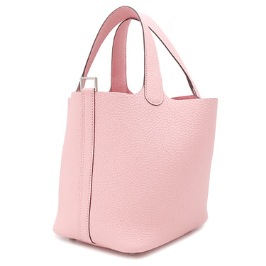 エルメス HERMES ピコタンロック 18 PM ローズサクラ トリヨンクレマンス ハンドバッグ シルバー金具 新品 未使用 ピンク 2026年製