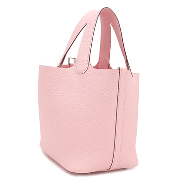 エルメス HERMES ピコタンロック 18 PM ローズサクラ トリヨンクレマンス ハンドバッグ シルバー金具 新品 未使用 ピンク 2026年製
