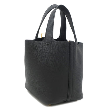 エルメス HERMES ピコタンロック 18 PM ブラック トリヨンクレマンス ハンドバッグ ゴールド金具 新品 未使用 黒 2026年製