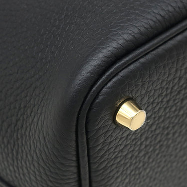 エルメス HERMES ピコタンロック 18 PM ブラック トリヨンクレマンス ハンドバッグ ゴールド金具 新品 未使用 黒 2026年製