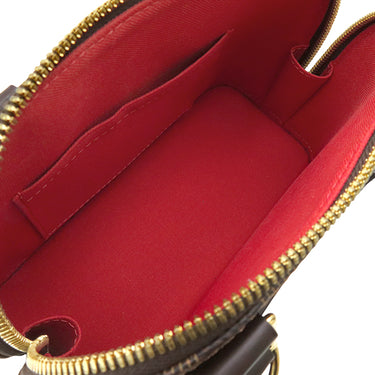 ルイヴィトン LOUIS VUITTON アルマBB N41221 ダミエエベヌ ダミエキャンバス 2WAYバッグ ゴールド金具 茶 ショルダーバッグ ハンドバッグ