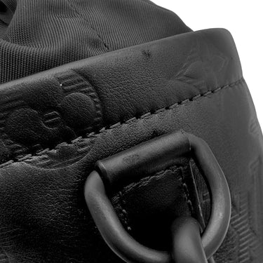 ルイヴィトン LOUIS VUITTON チョーク ナノ M44628 ノワール レザー モノグラムシャドウ ショルダーバッグ マットブラック金具 黒 オレンジ クロスボディバッグ