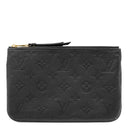 ルイヴィトン LOUIS VUITTON ポシェット ドゥーブルジップ M68568 ブラック モノグラムアンプラント ショルダーバッグ ゴールド金具 黒 クラッチ